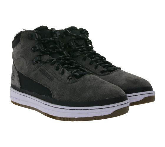 PARK AUTHORITY by K1X | Kickz GK3000 men's high-top sneaker boots warm lined suede shoes 6184-0501/8011 gray