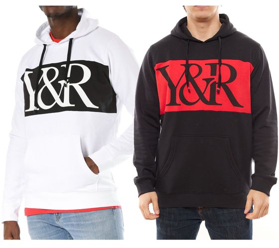 YOUNG & RECKLESS Hybrid men s hoodie warm hooded sweater made of cotton 120033 white or black