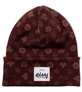 eivy Eivy Watcher Beanie monogram women's warming winter hat with pattern fine knit hat 538410-02-3436 FW19 brown