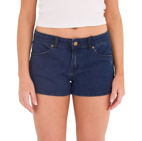 Planet Sports June Jeans Shorts vaqueros de mujer Pantalón corto de algodón PS100006-674 azul oscuro