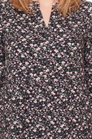 Tamaris IbizaMini abito corto 1/1 da donna a maniche lunghe abito in tessuto con stampa floreale all-over 66399409 Nero