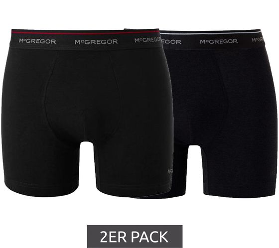Pack de 2 calzoncillos bóxer McGREGOR ropa interior de algodón sostenible para hombre 8720618177995 negro