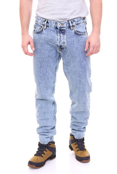 edc by ESPRIT Herren Ankle-Jeans im 5-Pocket-Stil Denim-Hose Straight Leg 48798218 Blau