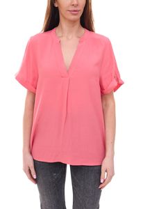 Saint Tropez AgnesSZ Damen Blusentop nachhaltiges Blusen-Shirt mit tiefem Ausschnitt 54484068 Rosa