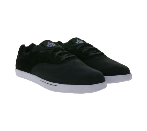 K1X | Kickz Cali Le Low-Top Sneaker Zapatos con cordones de cuero real 1000-0171/0139 Negro