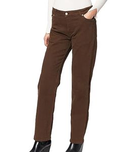 JJXX Seoul Damen Jeans mit Straight-Leg Denim-Hose Mid Waist 48576462 Braun