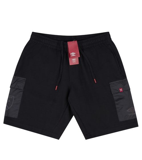 umbro West Ham United Icon II Cargo Training Shorts Pantalones deportivos para hombre UMSH0179WH-060 negro
