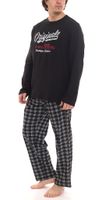 Ensemble pyjama homme AM Legend Pyjama 2 pièces à carreaux ou uni IAN MPJ 23 noir, marine, gris en différents modèles Ensemble pyjama homme AM Legend Pyjama 2 pièces à carreaux ou uni IAN MPJ 23 noir, marine, gris en différents modèles