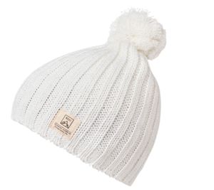 ROJO outerwear beanie cozy bobble hat with effect yarn W19RWHB4035 white