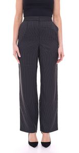VERO MODA Nellie women s high waist pinstripe trousers with straight leg business trousers 99765336 black