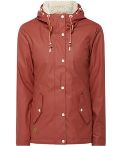 ragwear Marge veste de pluie pour femme avec capuche doublée veste mi-saison approuvée PETA 2121-60037 4045 marron