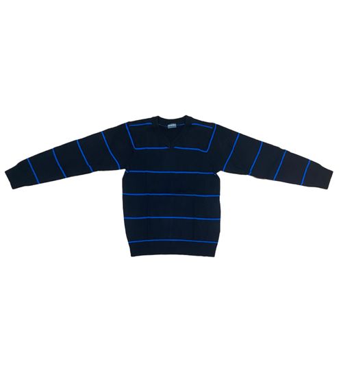 KIDSWORLD maglione morbido maglione lavorato a maglia per bambini con strisce 24014735 nero/blu