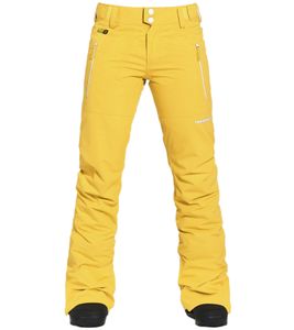 HORSEFEATHERS AVRIL pantalones de snowboard para mujer pantalones de invierno con membrana repelente al agua OW219A amarillo