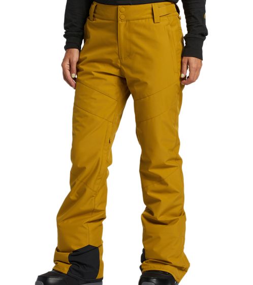 BILLABONG Pantalon de ski femme Adiv Malla, pantalon d'hiver avec membrane déperlante et connexion veste-pantalon BI F6PF06 4944 jaune