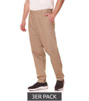 Lot de 3 pantalons chino en tissu pour homme Only & SONS Dew Tapered 22021486 beige clair