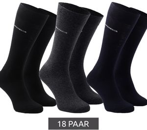 18 pares de calcetines de ocio McGREGOR con certificación Oeko-Tex en un paquete económico en negro, azul oscuro o gris