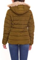 ALPENBLITZ Veste d extérieur pour femme Semeru, veste d hiver rembourrée avec capuche amovible et fausse fourrure amovible individuellement 12718035 Kaki