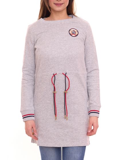 TOM TAILOR POLO TEAM robe en coton pour femme avec boutons 21499233 Gris