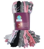 36 pairs of cotton stockings with comfort waistband, sustainable sneaker socks with different patterns of pink, blue or black
