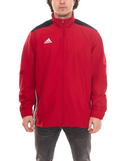 adidas REGISTA 18 Herren Trainings-Jacke mit CLIMALITE Technologie aus recyceltem Materialien Sport-Jacke DW9202 Rot