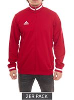 Pack de 2 vestes d entraînement adidas TEAM 19 pour hommes avec technologie CLIMACOOL en matière recyclée veste de sport DX7323 rouge