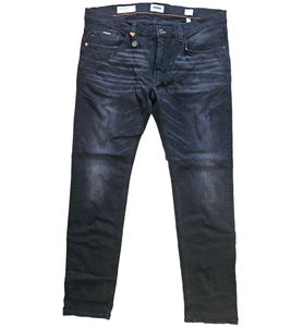 PIONIER ETHAN jeans da uomo pantalone denim con accenti colorati con piccola bussola 21412850 nero