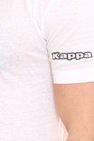 Pack of 3 Kappa men s cotton shirt, crew neck shirt with large logo patch, short sleeve shirt blue, black or white