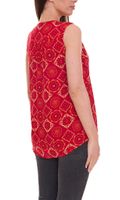 Aniston CASUAL Damen Schlupfbluse ärmellose Mode-Bluse mit Allover-Muster 74028346 Rot