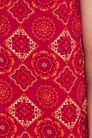 Aniston CASUAL Damen Schlupfbluse ärmellose Mode-Bluse mit Allover-Muster 74028346 Rot