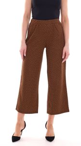 Aniston Damen Hose Culotte in 7/8-Länge Schlupfhose mit Gummibund 22594305 Braun