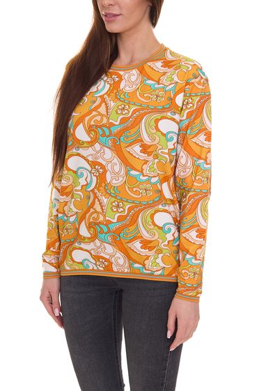 Aniston CASUAL sudadera de mujer suéter de verano con adornos 29722401 naranja/colorido