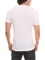 Camisa de algodón para hombre Kappa, camisa de cuello redondo con pequeño parche con logo, camisa de manga corta 711169 blanco, azul o negro Camisa de algodón para hombre Kappa, camisa de cuello redondo con pequeño parche con logo, camisa de manga corta 711169 blanco, azul o negro