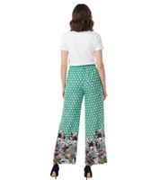 Aniston CASUAL women s slip-on trousers, comfortable summer trousers with all-over floral pattern 76938501 green