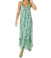 Aniston CASUAL maxi abito da donna estivo con schiena scoperta e stampa all-over 83823237 Verde