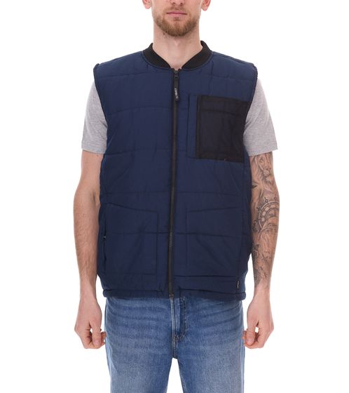 11 PROJECT PURlle men s puffer vest with quilting outdoor vest 20715253 ME 194024 dark blue