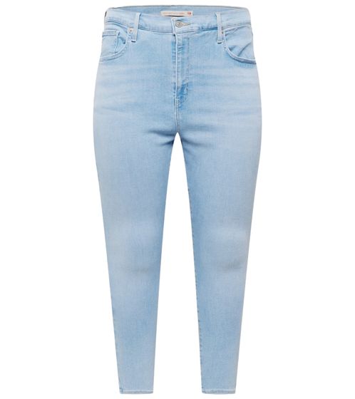 LEVI'S PLUS Mile High Super Skinny 7/8 Jeans for Women with Hyperstretch Denim Trousers Large Sizes 37436846 Light Blue