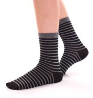 8 Paar TRUE style Baumwoll-Strümpfe mit Komfortbund nachhaltige Business-Socken im Crew-Style Schwarz/Grau Uni, Schwarz/Grau Bunt oder Navy/Grau