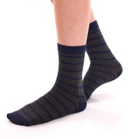 8 Paar TRUE style Baumwoll-Strümpfe mit Komfortbund nachhaltige Business-Socken im Crew-Style Schwarz/Grau Uni, Schwarz/Grau Bunt oder Navy/Grau