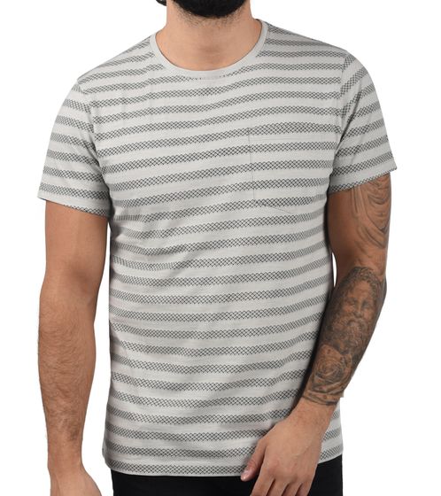 BLEND Ilmari chemise d été en coton pour homme avec motif Inca 20711615 ME 75153 gris