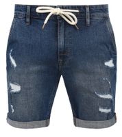 BLEND Dallian shorts uomo in cotone denim distrutto sostenibile Bermuda 20711410-ME Grigio o blu