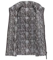 ALPENBLITZ women s reversible vest in plain colors and all-over print quilted vest in dark blue/colorful, brown/white or black/white ALPENBLITZ women s reversible vest in plain colors and all-over print quilted vest in dark blue/colorful, brown/white or black/white