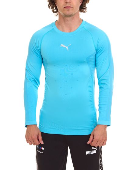 PUMA Final evoKNIT BL men's training shirt with dryCELL sports shirt 655323 25 turquoise