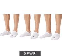 Pack de 3 calcetines Sergio Tacchini Invisible Footie calcetines cortos medias de algodón blanco