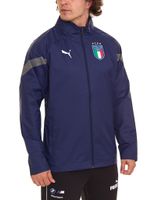 PUMA Italy 2022 Men s Track Jacket with Hidden Hood All-Weather Jacket 767068 04 Blue