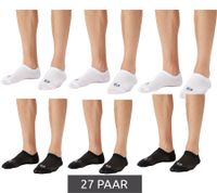 27 pairs of Sergio Tacchini Invisible Footie socks short summer socks cotton stockings black or white