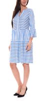 BOYSEN S mini-robe femme robe à volants à rayures 63821354 bleu