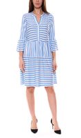 BOYSEN S mini-robe femme robe à volants à rayures 63821354 bleu