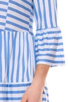 BOYSEN S mini-robe femme robe à volants à rayures 63821354 bleu