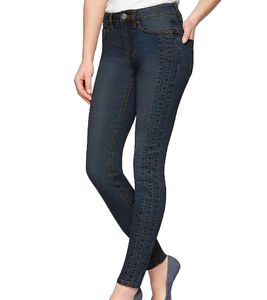 ARIZONA Damen Slim-Fit Jeans mit seitlichen Nahtverläufen Röhren-Jeans 77537666 Blau