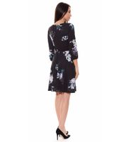 melrose women s mini dress with all-over floral print short sleeve 20539817 black/colorful
